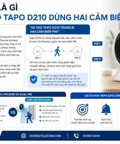 Camera Chuông Cửa TP Link Tapo D210: Nhìn Đêm Màu, AI, IP65
