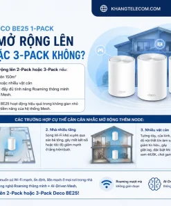 Mesh WiFi 7 TP-Link Deco BE25 1-Pack: BE5000, 2.5G, MLO, Roaming