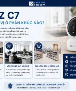 Camera 2 Ống Kính EZVIZ C7: 2K+ Kép, WiFi 6, H.265, Theo Dõi AI