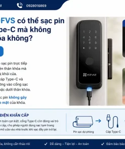 Khóa Cửa EZVIZ DL50FVS: 3D Face, 4 Inch, App, Pin 5000mAh, IP54