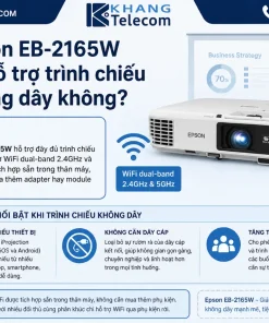 Máy Chiếu Epson EB-2165W: 5500 Lumens, WXGA, 3LCD