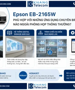 Máy Chiếu Epson EB-2165W: 5500 Lumens, WXGA, 3LCD