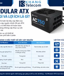 Nguồn AC750 230V: 750W, 80 Plus Bronze, Full Modular ATX