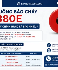 Chuông Báo Cháy AB380E: Giá Bán, Kết Nối Hệ Thống, Cảnh Báo Nhanh