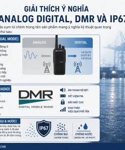 Máy Bộ Đàm Motorola XiR P6620i: Analog Digital, DMR, IP67