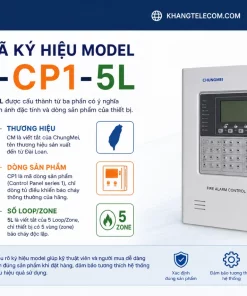 Trung Tâm Báo Cháy 5 Vùng CM-CP1-5L: ChungMei, 24VDC, PCCC