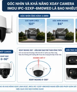 Camera IMOU IPC-S2XP-6M0WED: 3MP+3MP, 2 Mắt, Wi-Fi