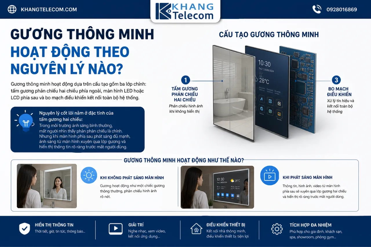 Gương Thông Minh Hoạt Động Theo Nguyên Lý Nào?