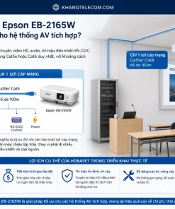 Máy Chiếu Epson EB-2165W: 5500 Lumens, WXGA, 3LCD