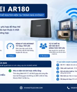 Router Wifi 7 HUAWEI AR180: 3600Mbps, 2.5Gbps, Mesh