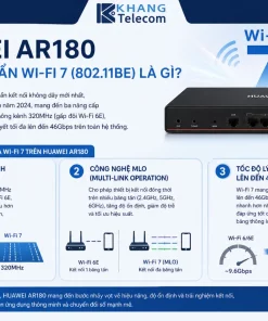 Router Wifi 7 HUAWEI AR180: 3600Mbps, 2.5Gbps, Mesh