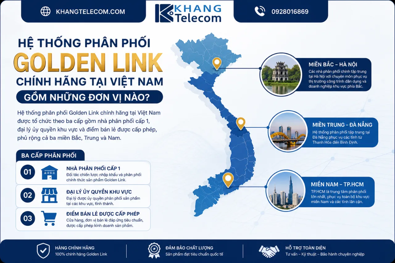 Hệ Thống Phân Phối Golden Link Chính Hãng Tại Việt Nam Gồm Những Đơn Vị Nào?