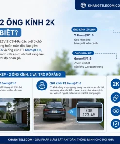 Camera EZVIZ CS-H9c-R100-8H33WKFL: 2K Kép, 360°, AI, H.265, 30m