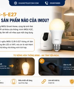 Bóng Đèn LED IMOU CL1B-5-E27: 9W, E27, WiFi, 806lm, 2700-6500K