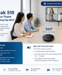 Jabra Speak 510: Giá Tốt, Bluetooth, USB, Phòng Họp Nhỏ