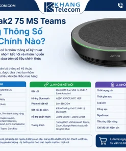 Loa Hội Nghị Jabra Speak2 75 MS Teams: Bluetooth, USB-C, 32 Giờ
