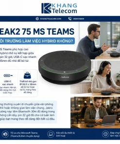 Loa Hội Nghị Jabra Speak2 75 MS Teams: Bluetooth, USB-C, 32 Giờ