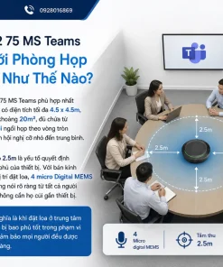 Loa Hội Nghị Jabra Speak2 75 MS Teams: Bluetooth, USB-C, 32 Giờ