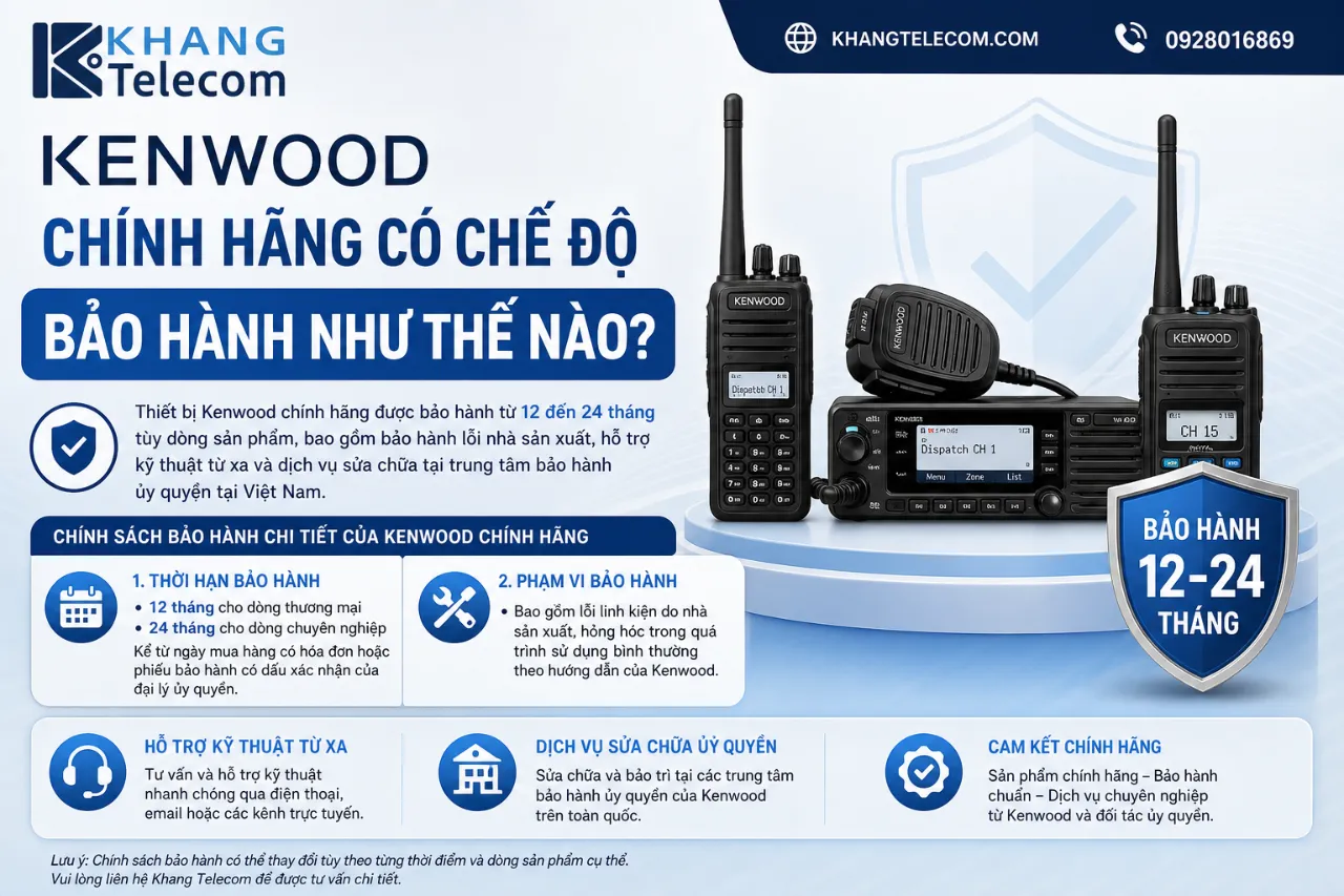 Kenwood Chính Hãng Có Chế Độ Bảo Hành Như Thế Nào?