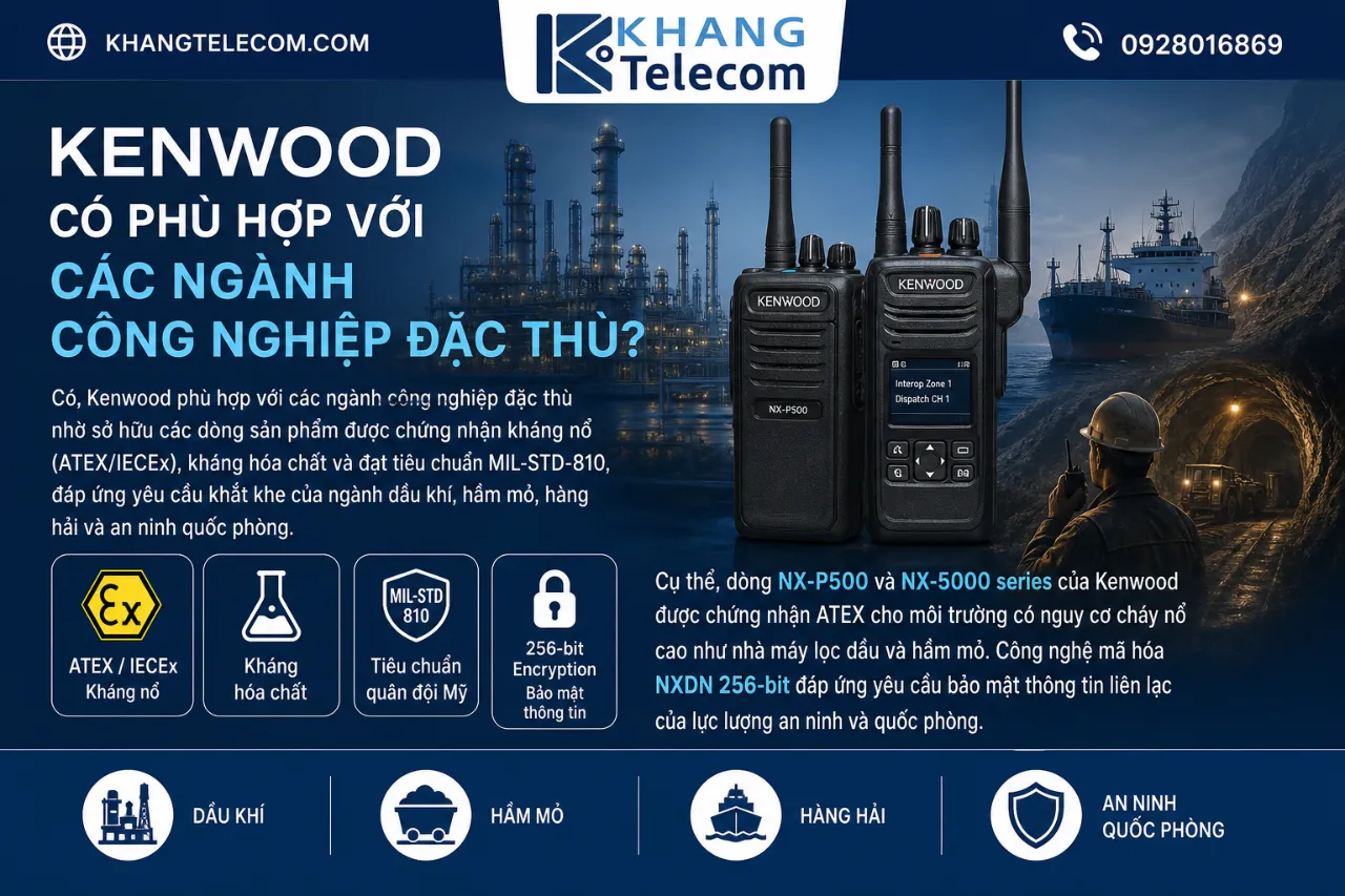 Kenwood Có Phù Hợp Với Các Ngành Công Nghiệp Đặc Thù Không?
