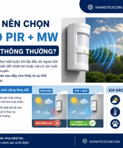 Đầu Dò Hồng Ngoại PICOTECH PCA-40T: PIR + MW, 12m, 100°