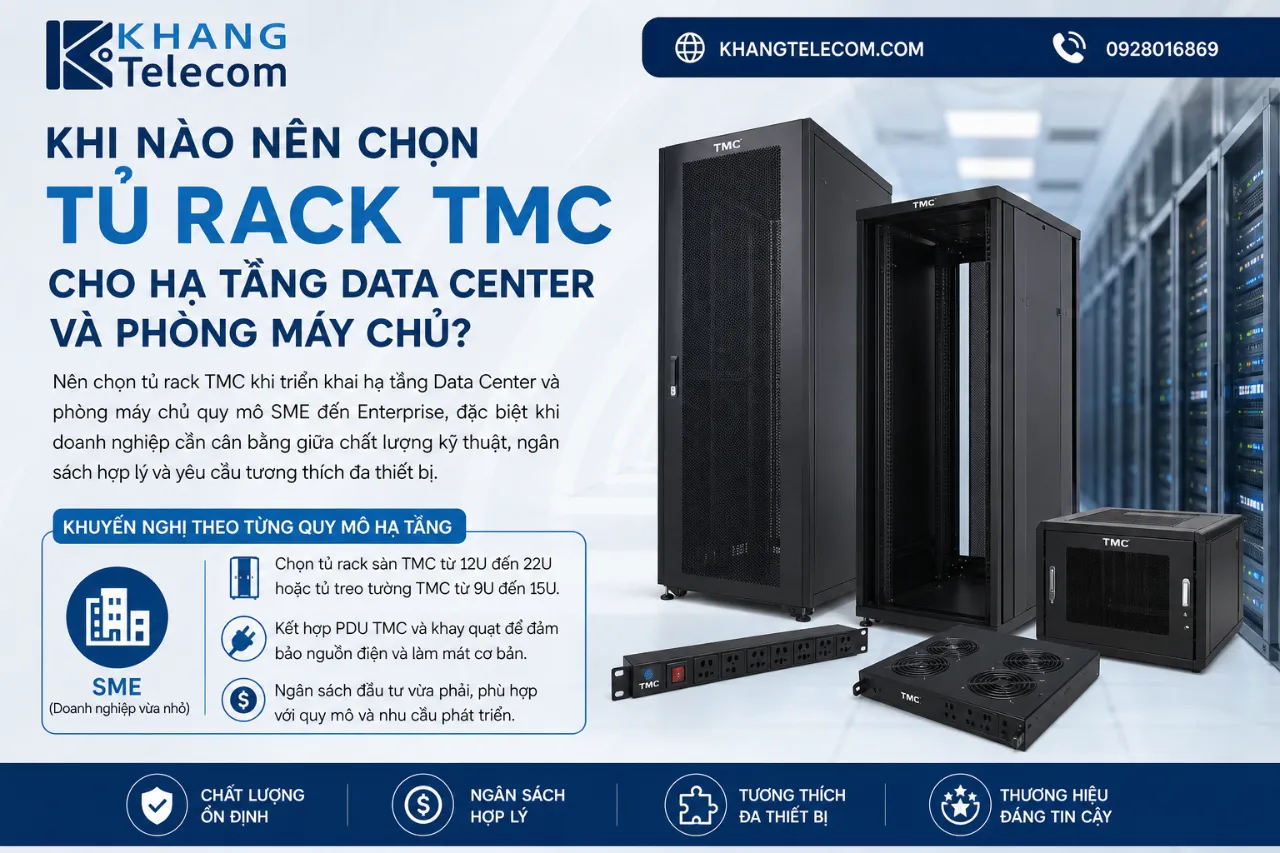 Khi Nào Nên Chọn Tủ Rack TMC Cho Hạ Tầng Data Center Và Phòng Máy Chủ?