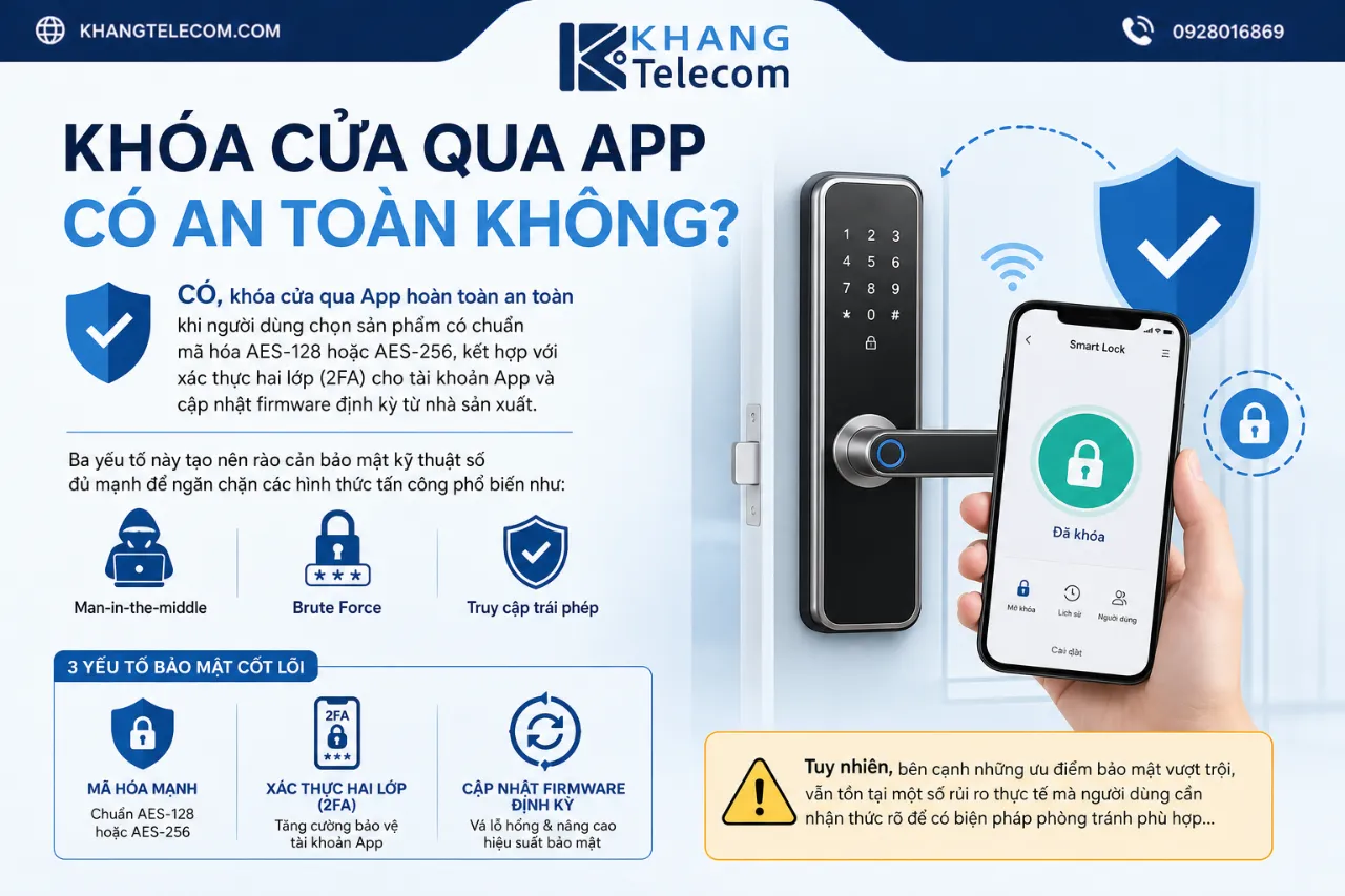 Khóa Cửa Qua App Có An Toàn Không?