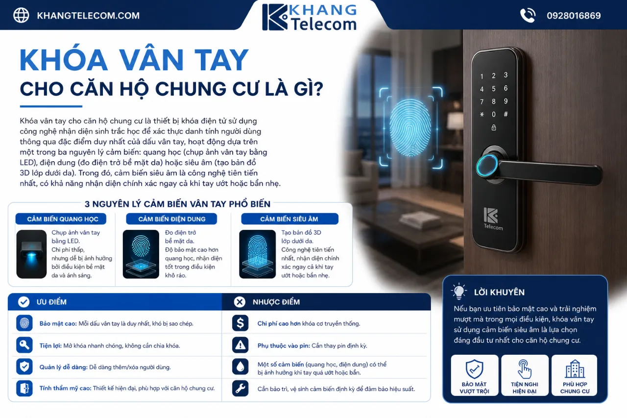 Khóa Vân Tay Cho Căn Hộ Chung Cư Là Gì?