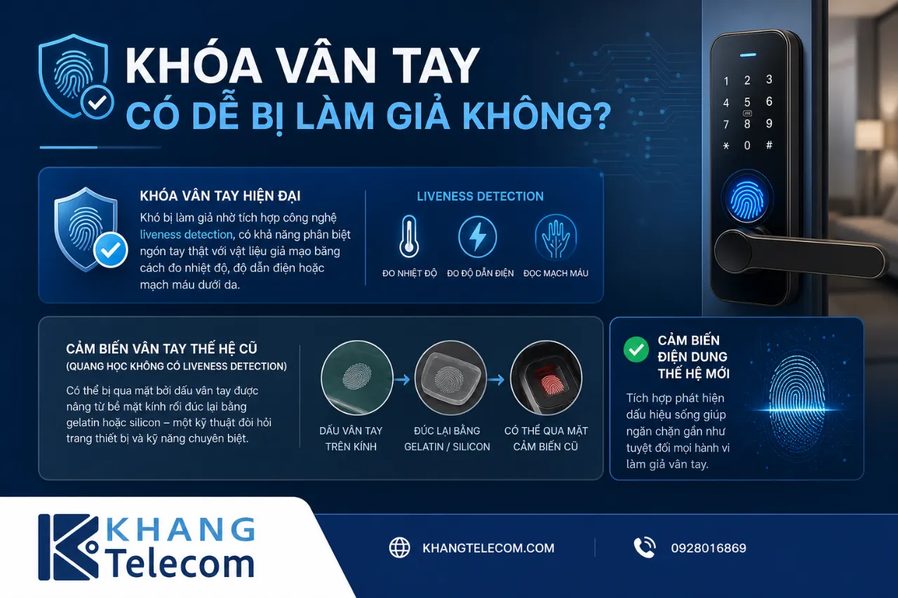 Khóa Vân Tay Có Dễ Bị Làm Giả Không?
