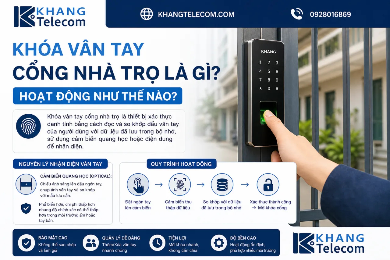 Khóa Vân Tay Cổng Nhà Trọ Là Gì? Hoạt Động Như Thế Nào?