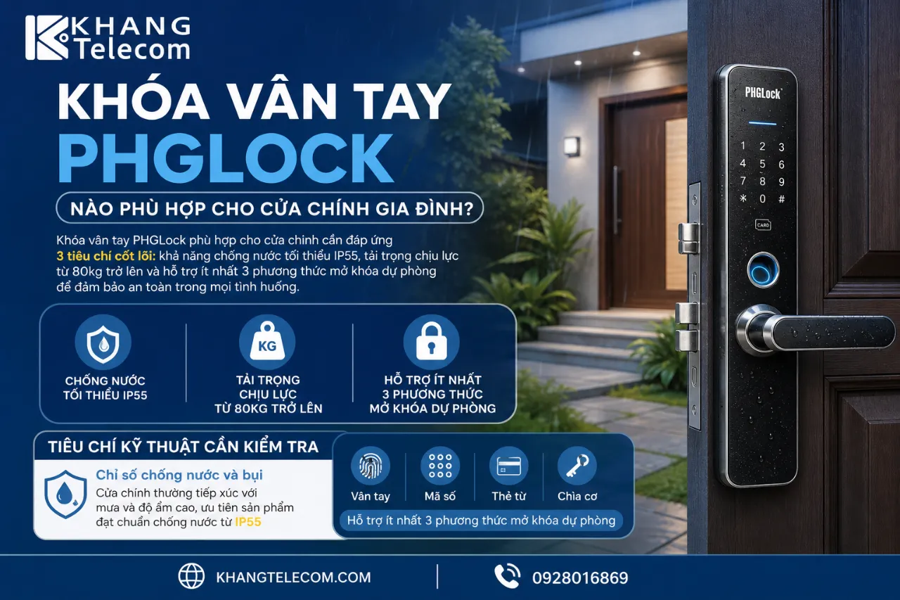 Khóa Vân Tay PHGLock Nào Phù Hợp Cho Cửa Chính Gia Đình?