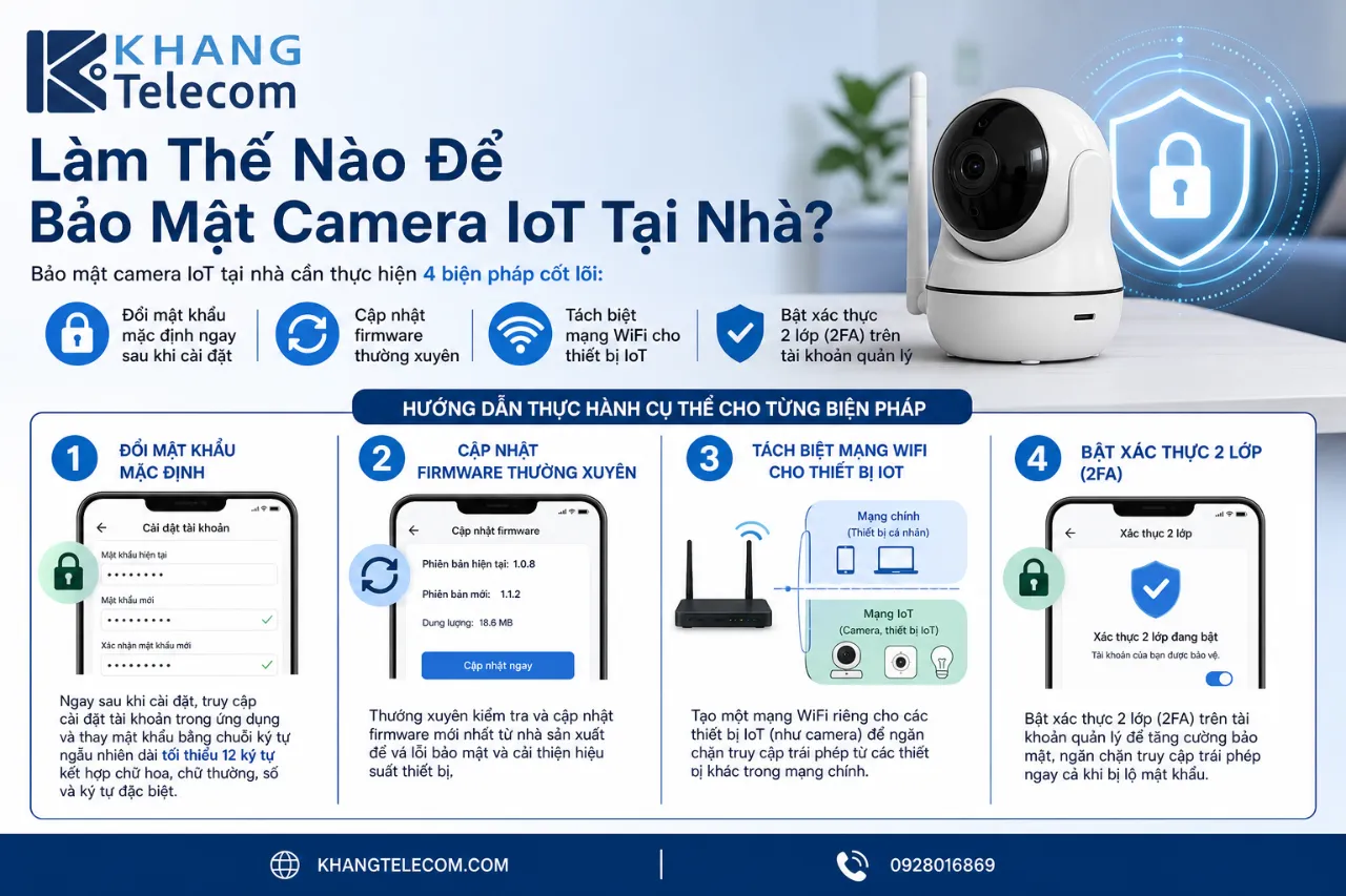 Làm Thế Nào Để Bảo Mật Camera IoT Tại Nhà?