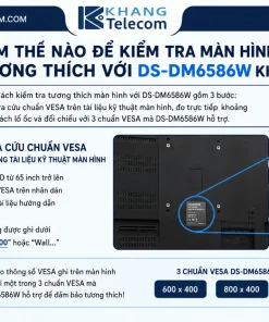 Giá Treo Màn Hình Hikvision DS-DM6586W: SPCC, 950x648mm, Lắp Tường