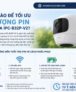 Camera Wifi Dùng Pin IPC-B32P-V2: 3MP, PIR, Đàm Thoại