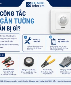 Công Tắc Cảm Biến Tuya WSPIR1: PIR, Wifi, Gắn Tường