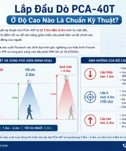 Đầu Dò Hồng Ngoại PICOTECH PCA-40T: PIR + MW, 12m, 100°
