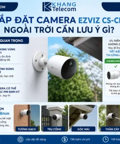 Camera Ezviz Dùng Pin CS-CB3-R100-2D2WFL: 2MP, H.265, Pin 5200mAh