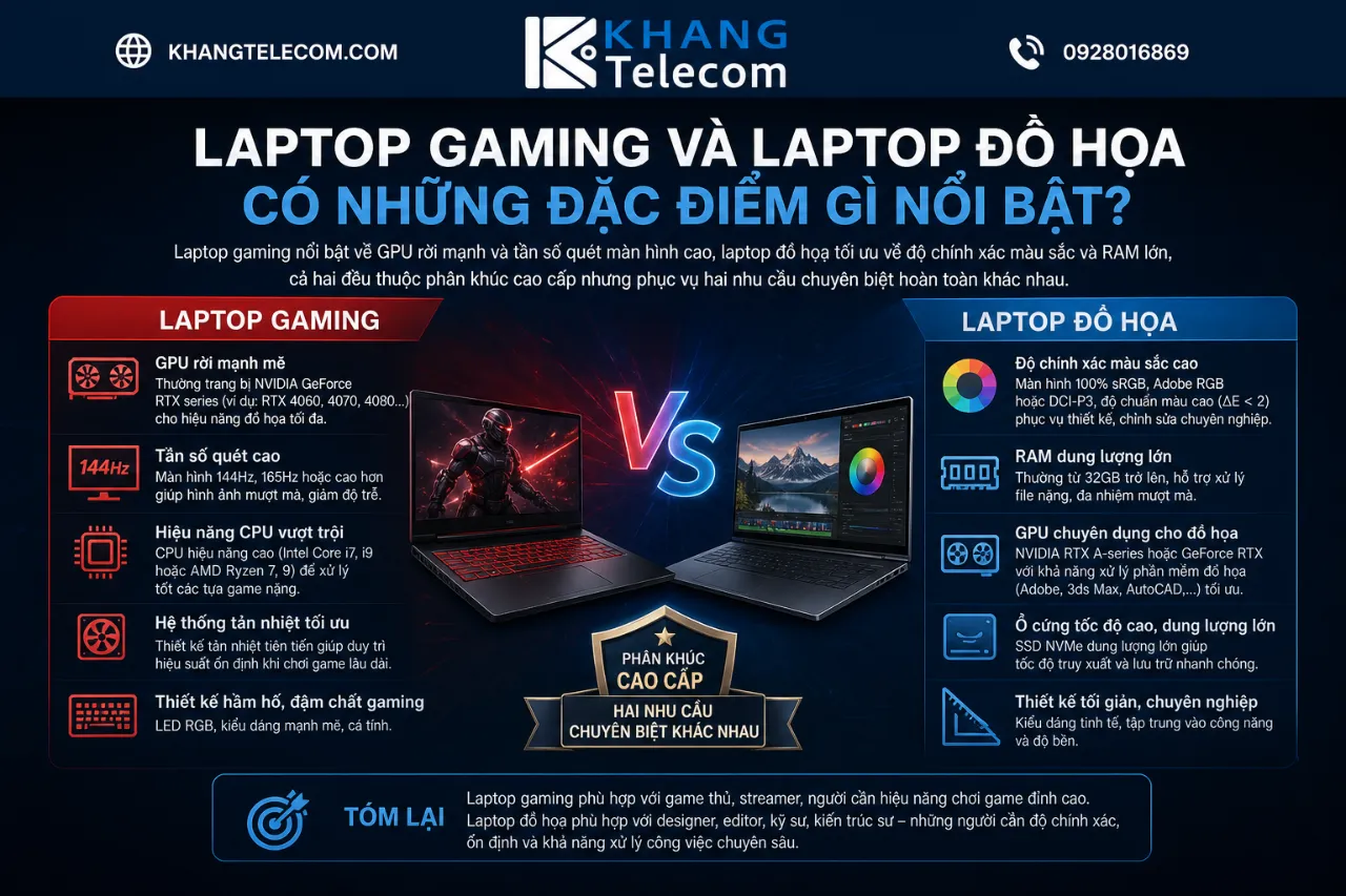 Laptop Gaming Và Laptop Đồ Họa Có Những Đặc Điểm Gì Nổi Bật?