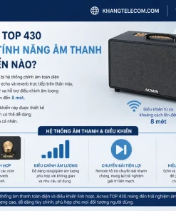 Loa Kéo Acnos TOP 430: 1200W, 3 Đường Tiếng, Bass 40cm