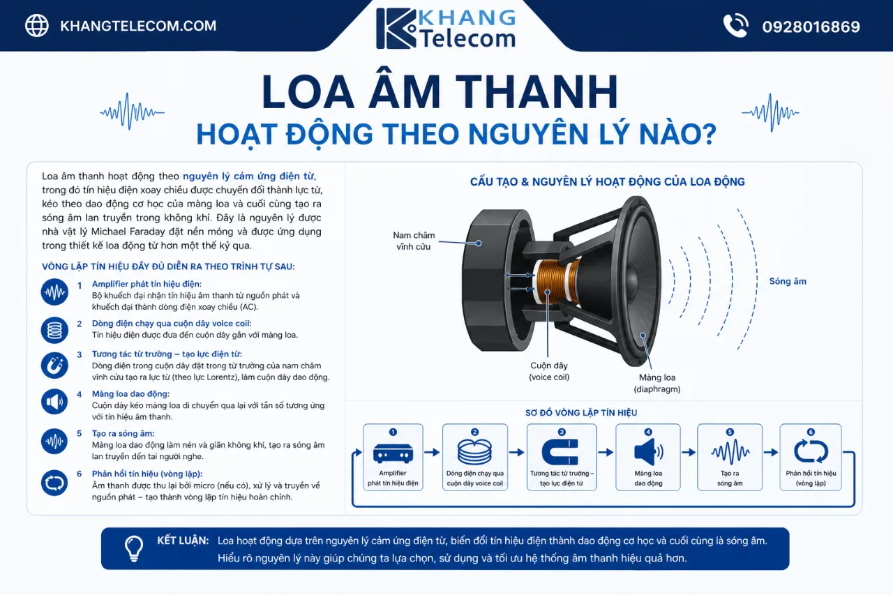 Loa Âm Thanh Hoạt Động Theo Nguyên Lý Nào?
