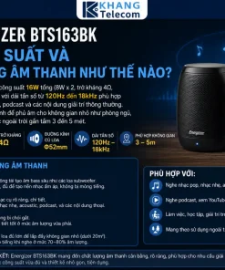 Loa Energizer BTS163BK Có Công Suất Và Chất Lượng Âm Thanh Như Thế Nào?