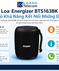 Loa Energizer BTS163BK Có Khả Năng Kết Nối Những Gì?