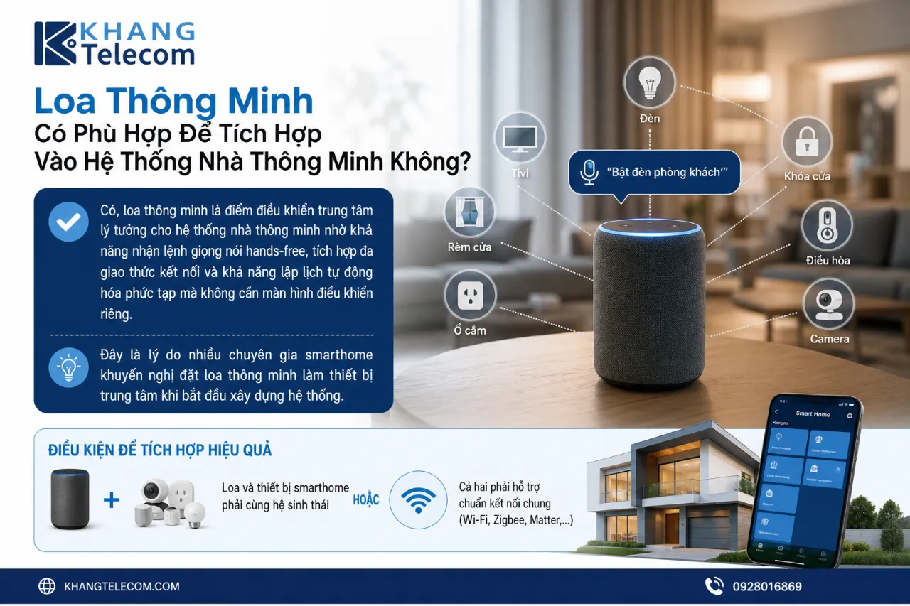 Loa Thông Minh Có Phù Hợp Để Tích Hợp Vào Hệ Thống Nhà Thông Minh Không?