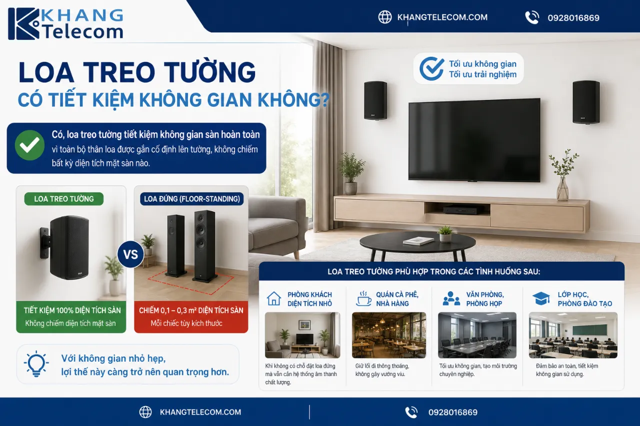 Loa Treo Tường Có Tiết Kiệm Không Gian Không?