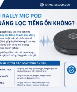 Logitech Rally Mic Pod: Giá Tốt, Thu Âm 360°, Tương Thích Rally