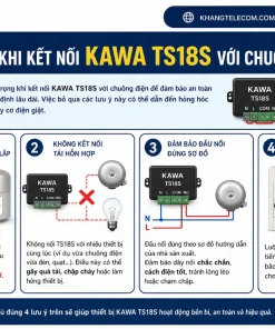 Công Tắc Hẹn Giờ KAWA TS18S: 36 Chu Kỳ, 1-99s, Chuông Điện