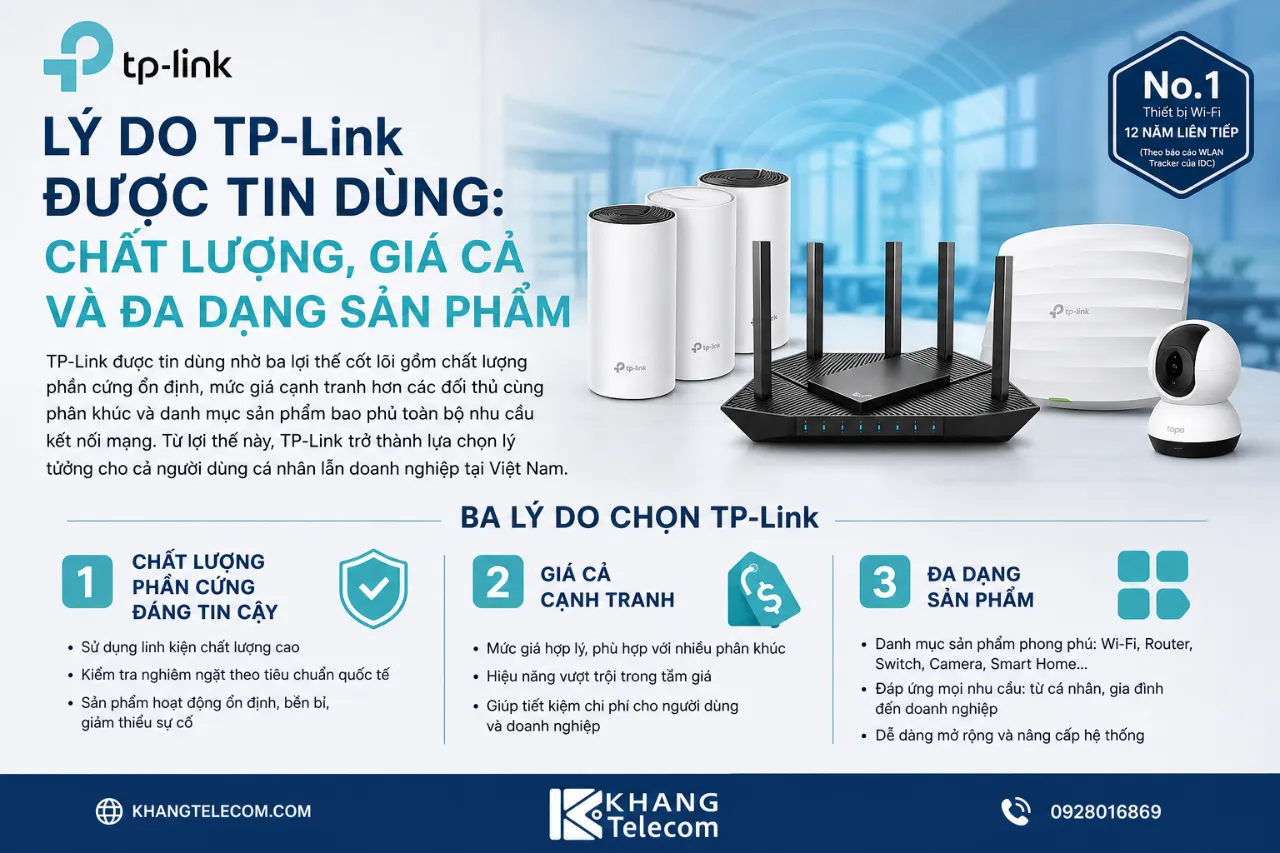 Lý Do TP-Link Được Tin Dùng: Chất Lượng, Giá Cả và Đa Dạng Sản Phẩm
