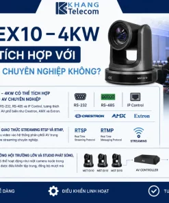 Camera Hội Nghị Không Dây MST EX10 – 4KW: 4K UHD, Zoom 10X, Wi-Fi