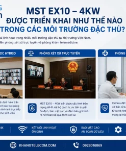 Camera Hội Nghị Không Dây MST EX10 – 4KW: 4K UHD, Zoom 10X, Wi-Fi