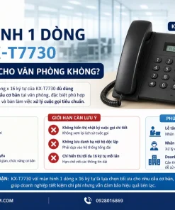 Điện Thoại Lập Trình Panasonic KX-T7730: 12 Phím, LCD, Loa Ngoài